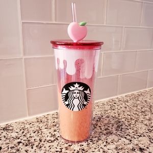 New Starbucks Peach Cup Tumbler